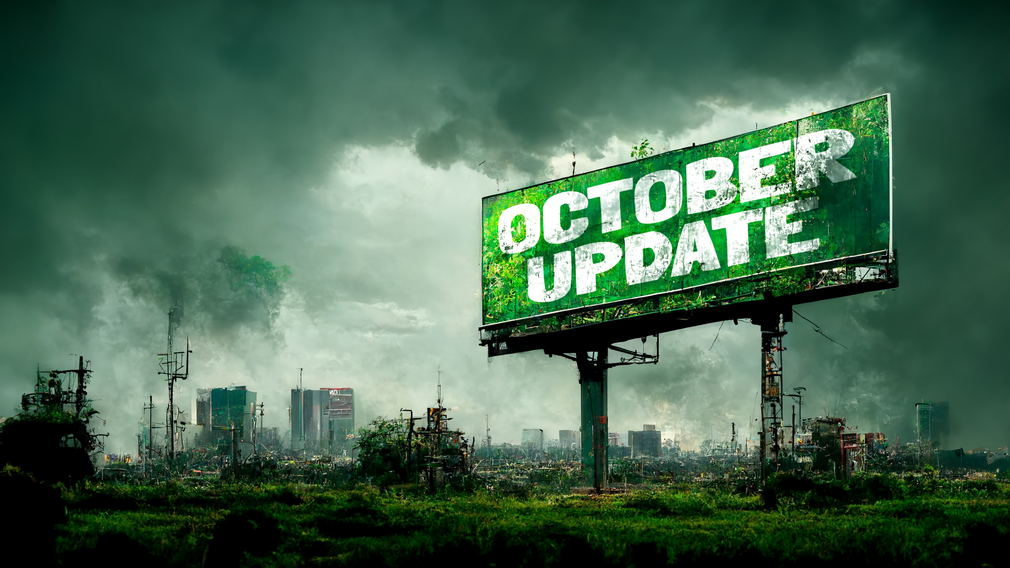 October Update Sign