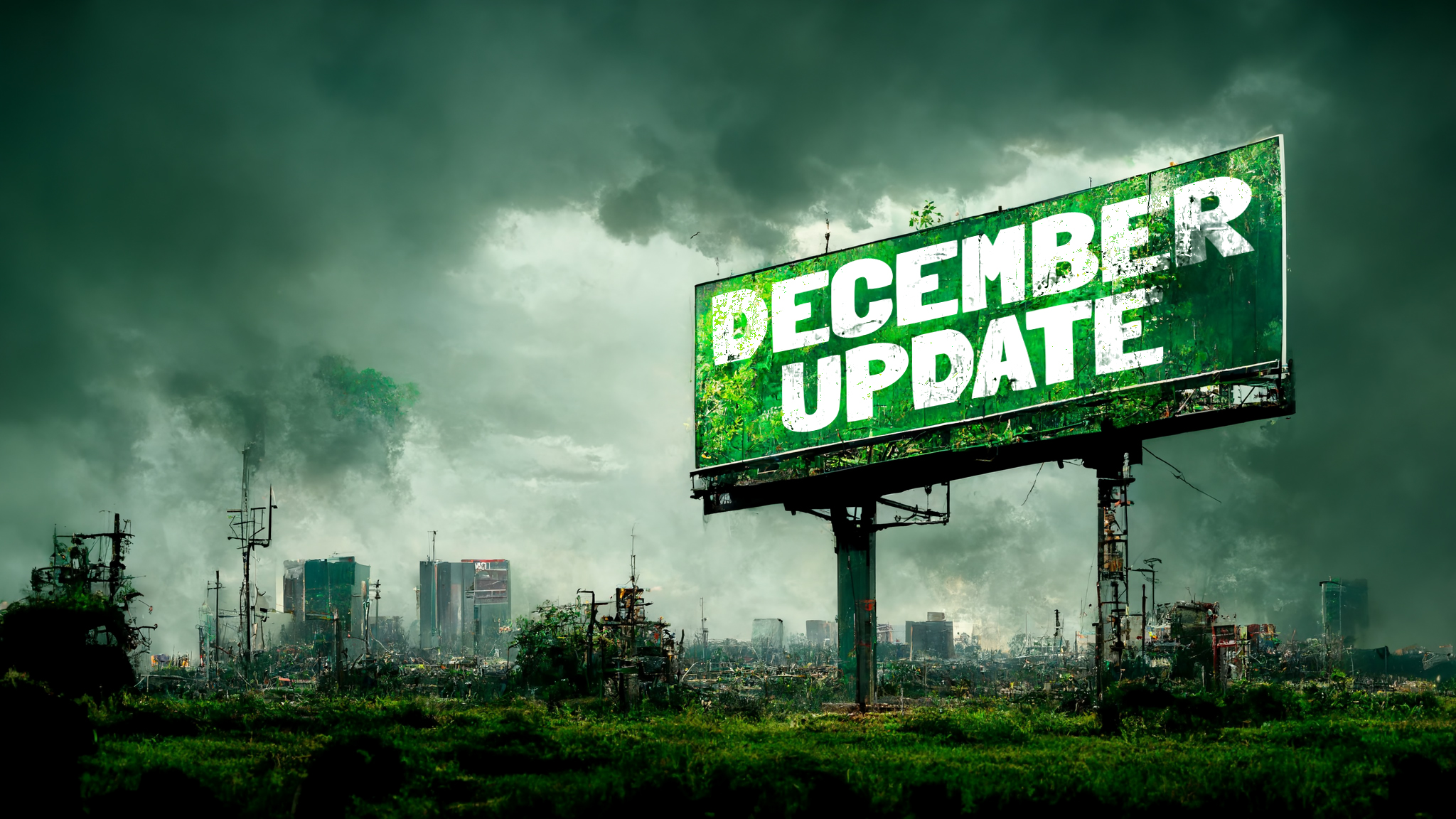 December Update Sign