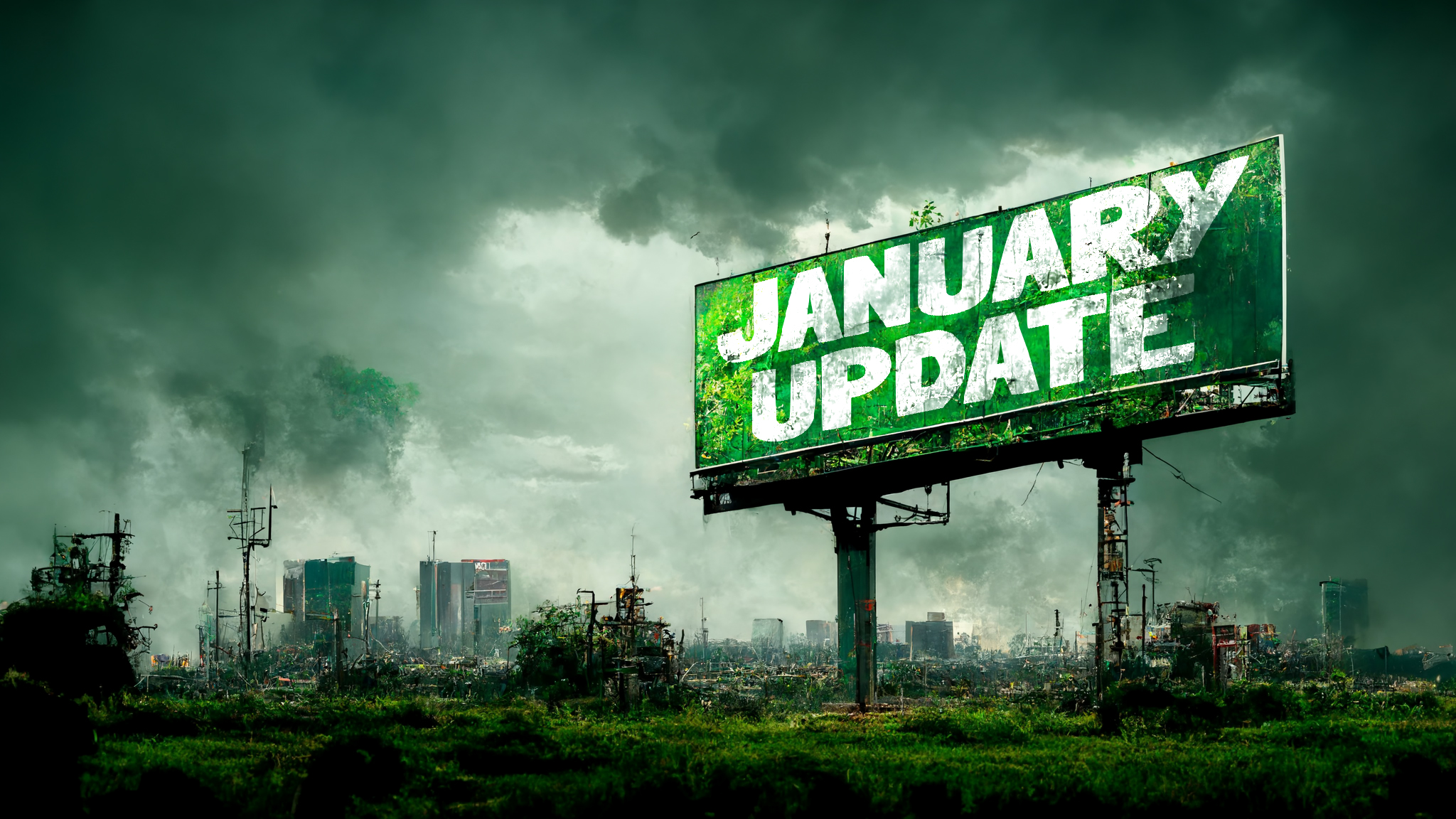 January Update Sign