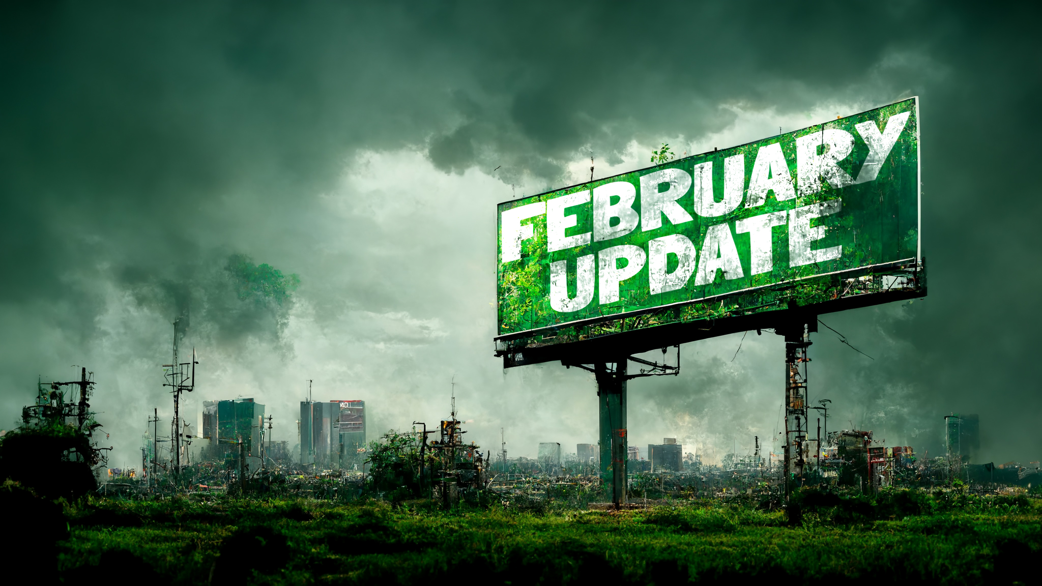 February Update Sign