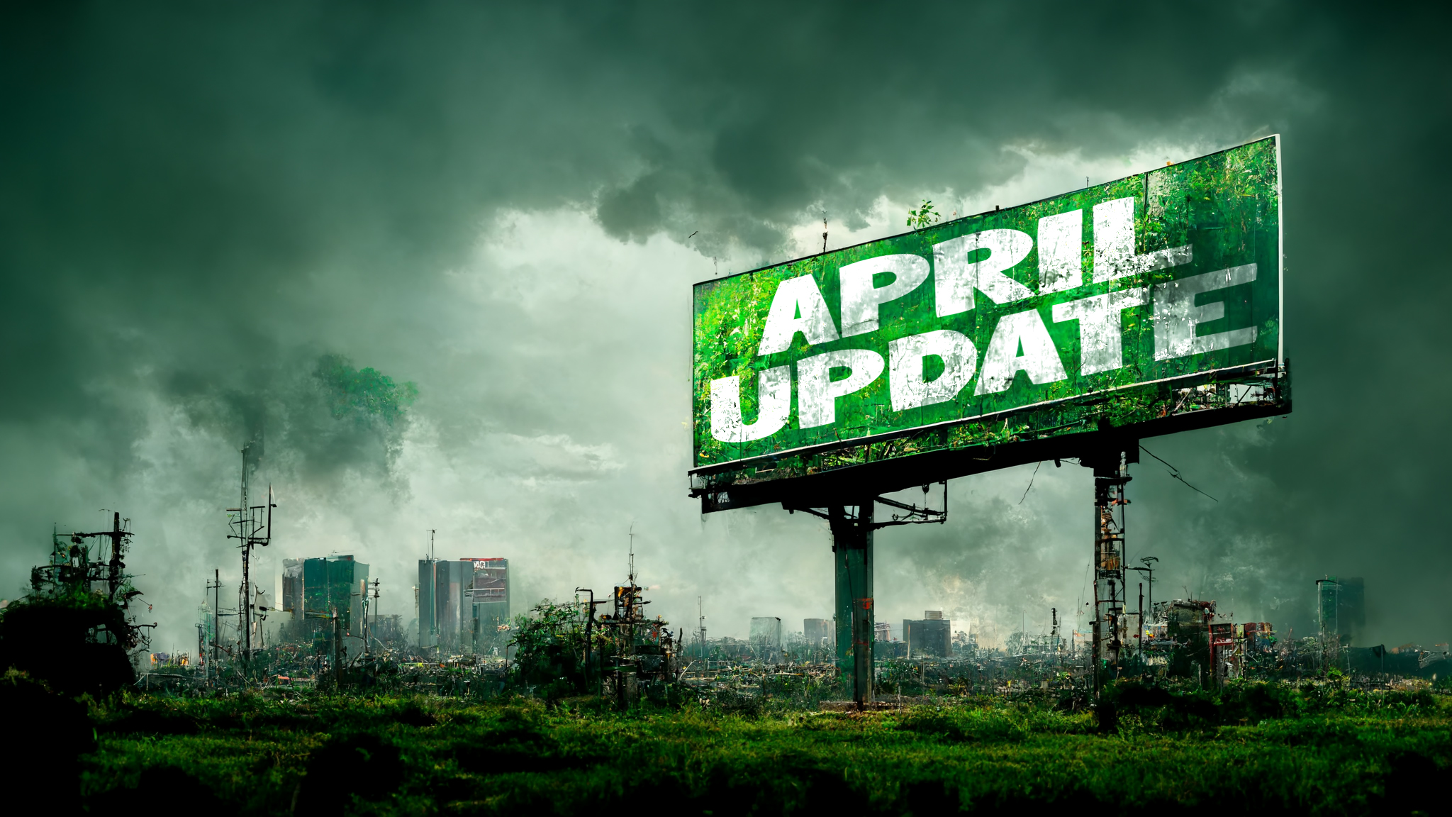 April Update Sign