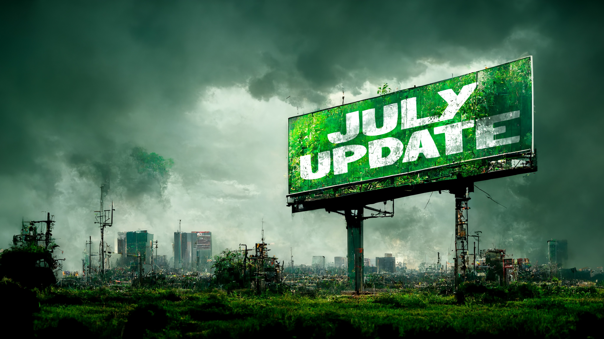 July Update Sign